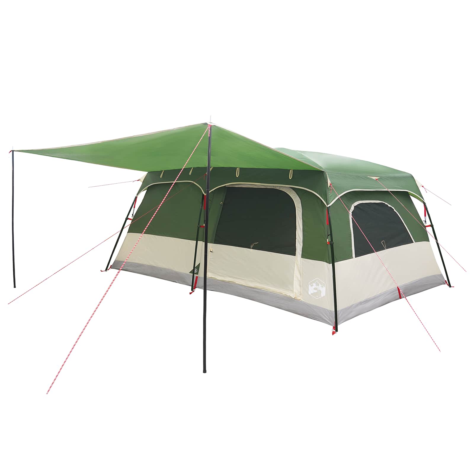 Οικογενειακή Σκηνή με στέγη Πράσινο 500 x 400 x 230 εκ