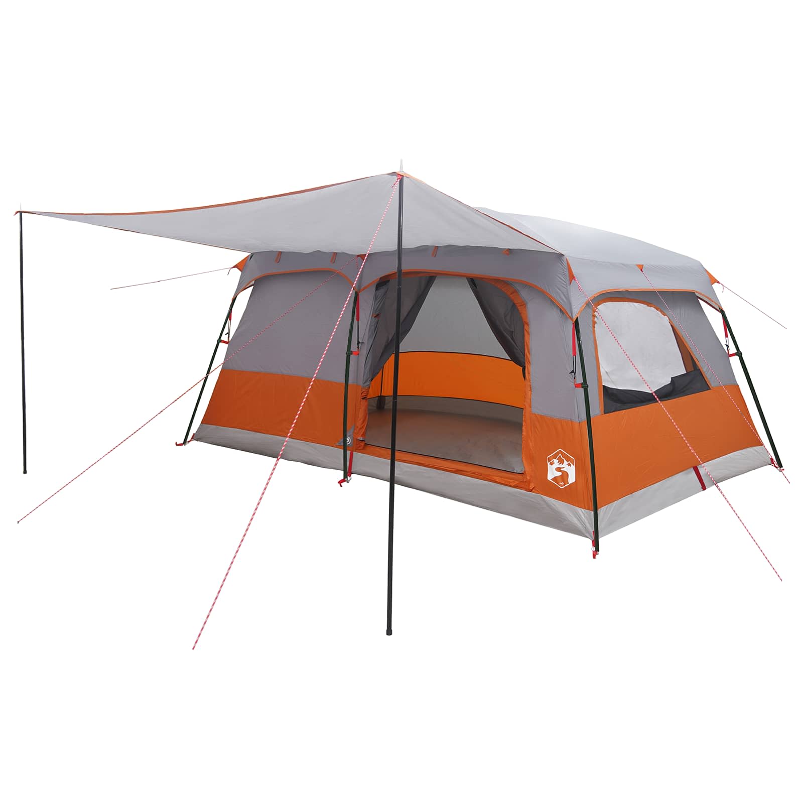 Οικογενειακή Σκηνή Γκρι και Πορτοκαλί 500 x 400 x 230 εκ