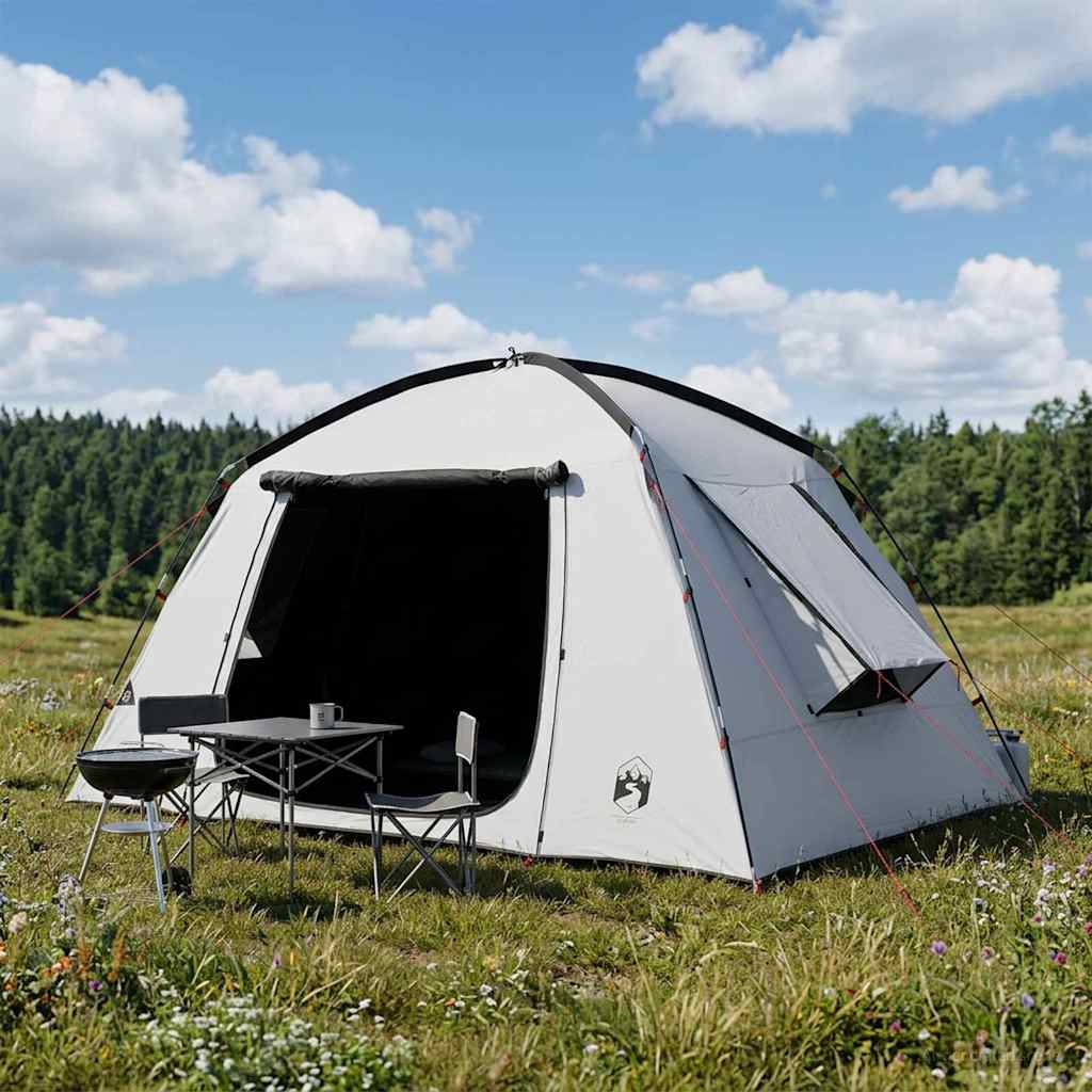 Καταφύγιο Τέντας Λευκό Μαύρο 300 x 210 x 156 εκ Πολυεστέρας - Pakobazaar