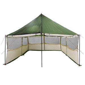 Οικογενειακή Σκηνή με στέγη Πράσινο 450 x 400 x 265 εκ - Pakobazaar
