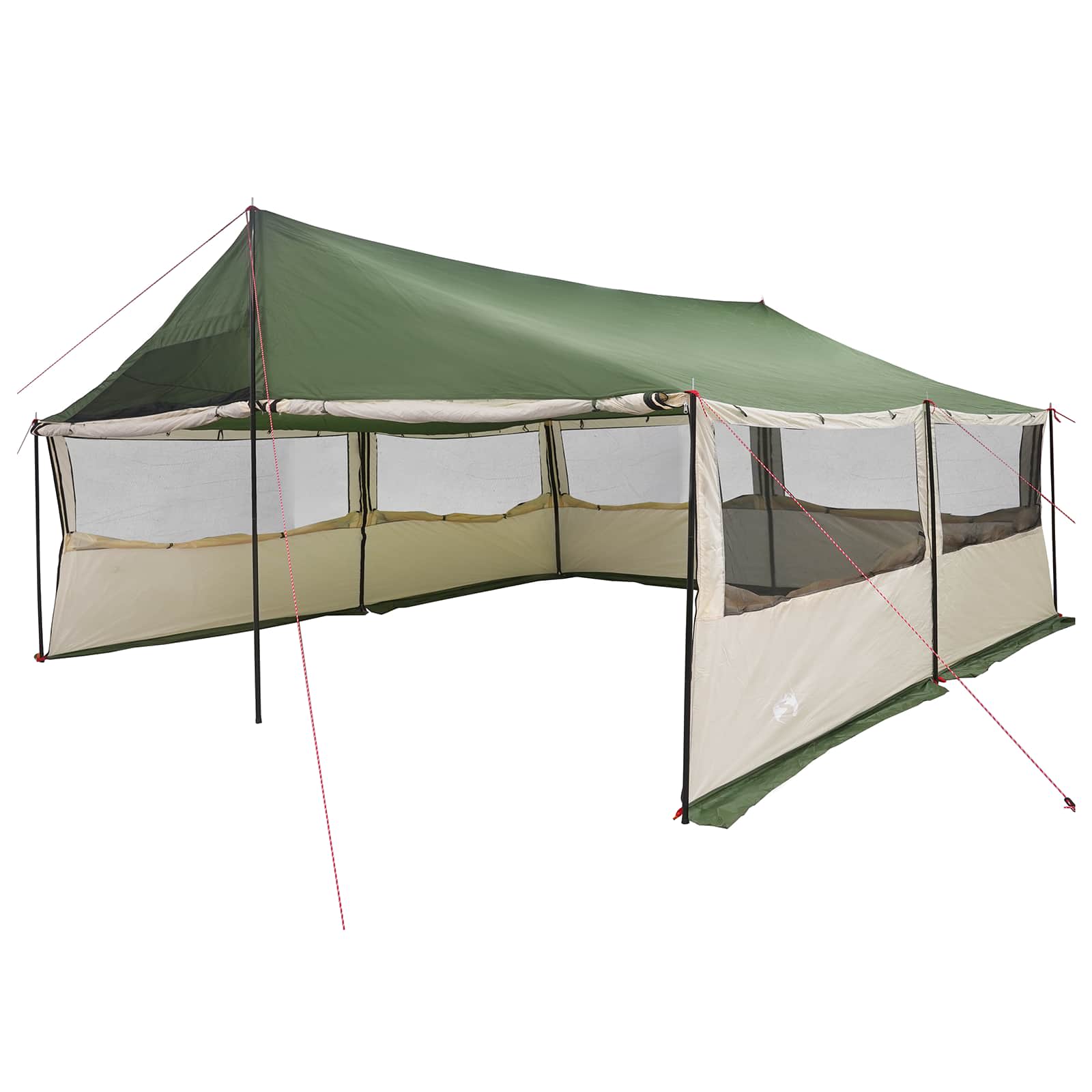 Οικογενειακή Σκηνή με στέγη Πράσινο 600 x 400 x 268 εκ. - Pakobazaar
