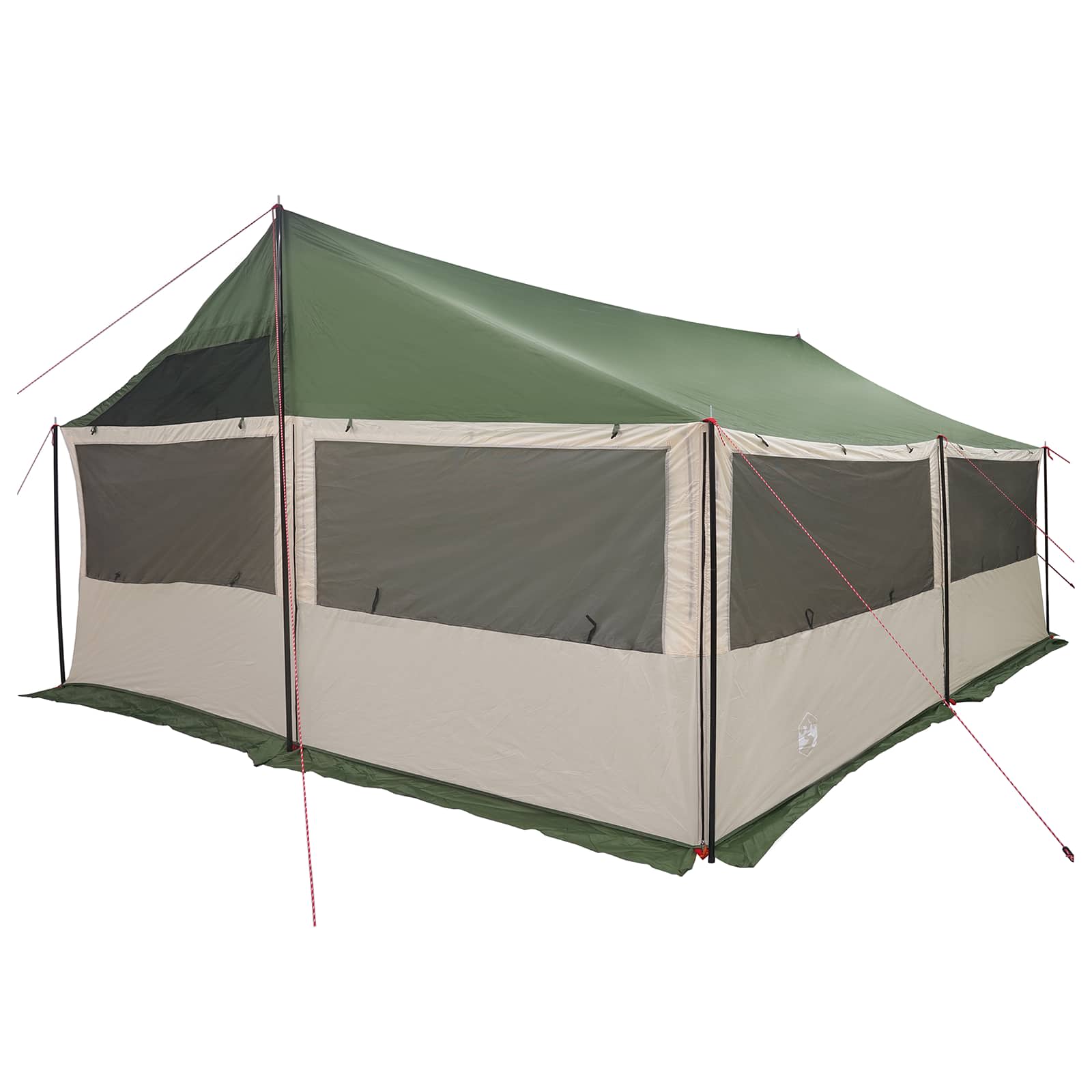 Οικογενειακή Σκηνή με στέγη Πράσινο 600 x 400 x 268 εκ. - Pakobazaar