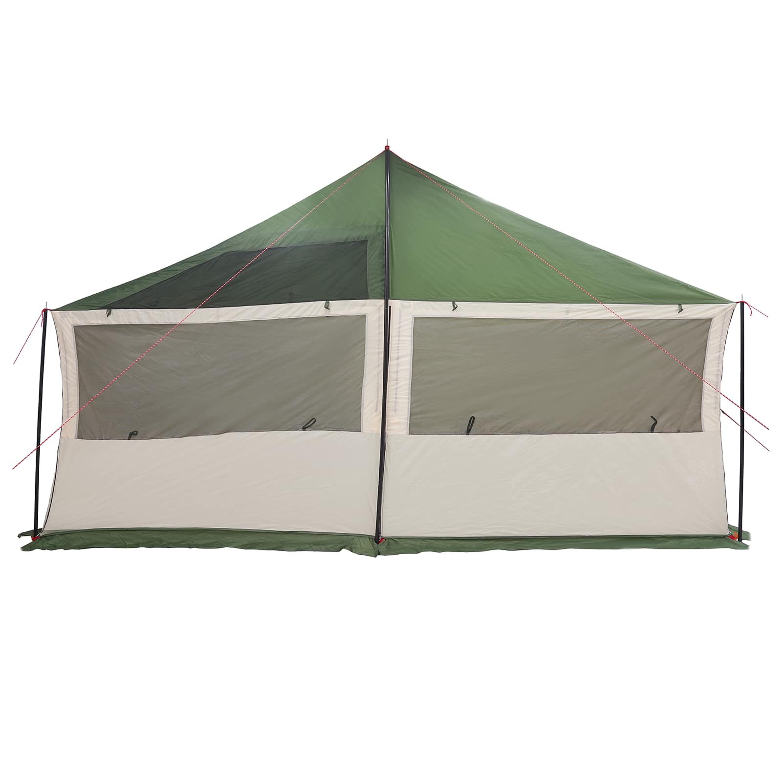 Οικογενειακή Σκηνή με στέγη Πράσινο 600 x 400 x 268 εκ. - Pakobazaar