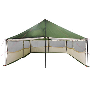 Οικογενειακή Σκηνή με στέγη Πράσινο 600 x 400 x 268 εκ. - Pakobazaar