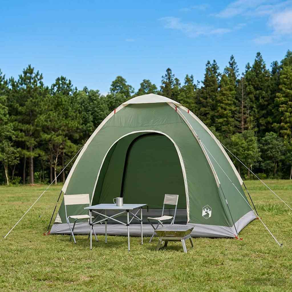 Σκηνή Camping με στέγη με αέρα αέρα Πράσινο 190 x 140 x 105 εκ. - Pakobazaar