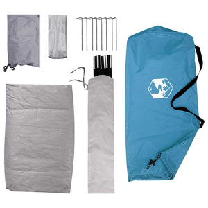 Σκηνή Camping με στέγη με αέρα αέρα Μπλε 275 x 215 x 125 εκ. - Pakobazaar