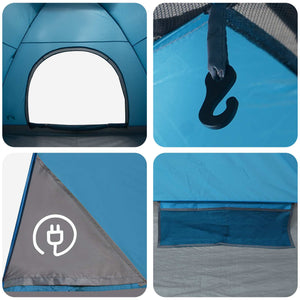 Σκηνή Camping με στέγη με αέρα αέρα Μπλε 275 x 215 x 125 εκ. - Pakobazaar