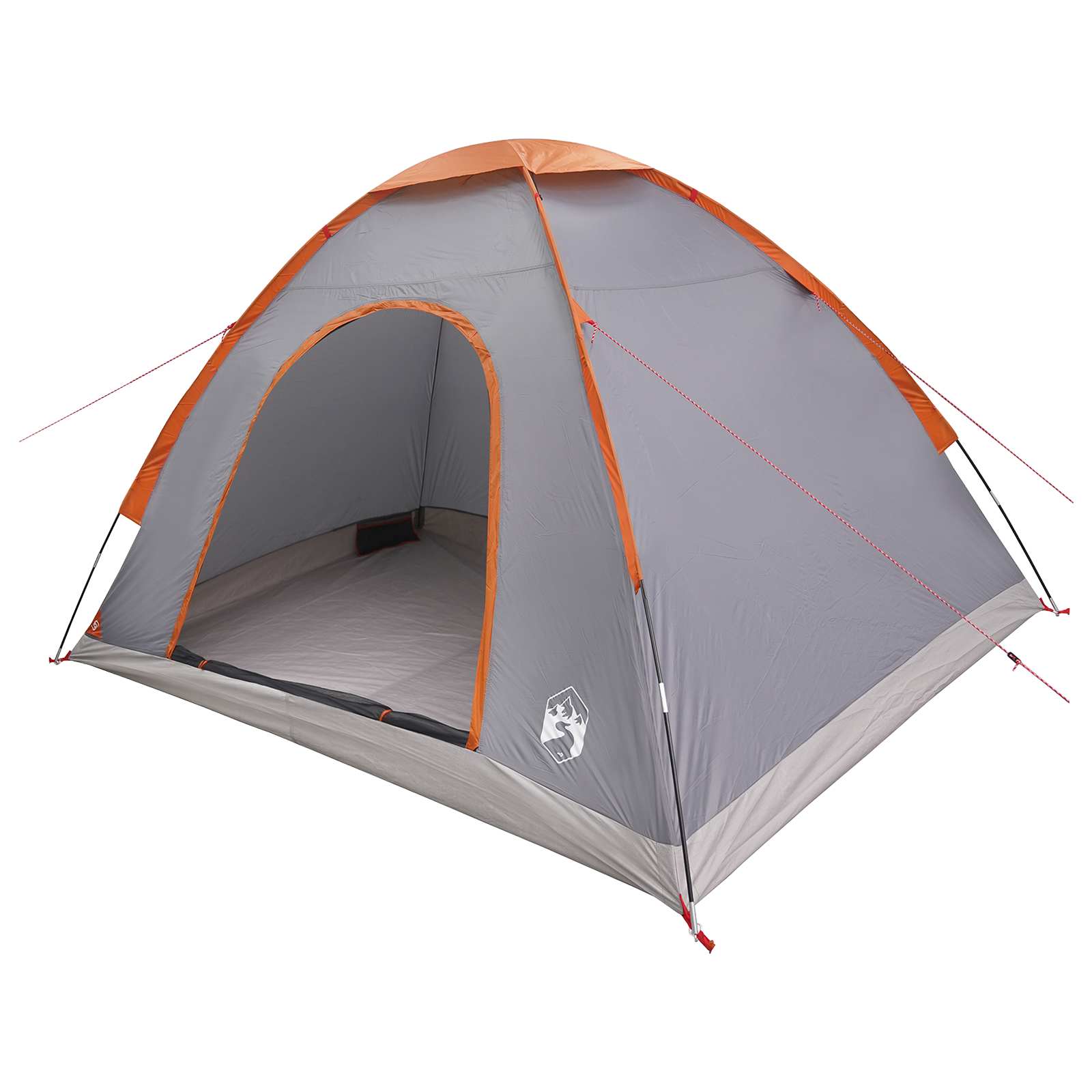 Σκηνή Camping με στέγη Γκρι και Πορτοκαλί 275 x 215 x 125 εκ.