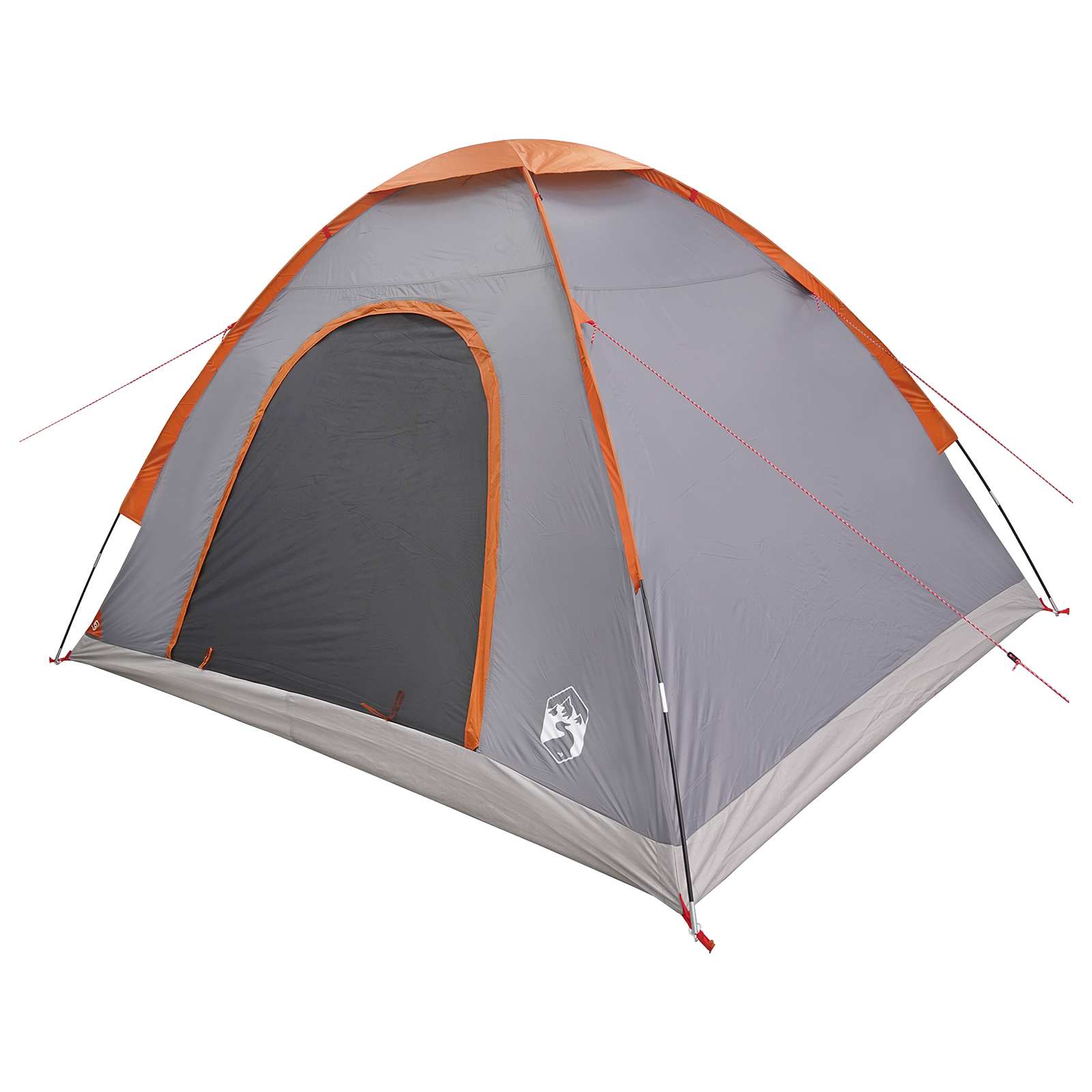 Σκηνή Camping με στέγη Γκρι και Πορτοκαλί 275 x 215 x 125 εκ.