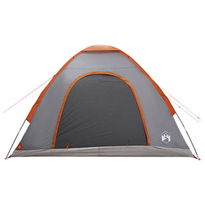 Σκηνή Camping με στέγη Γκρι και Πορτοκαλί 275 x 215 x 125 εκ. - Pakobazaar