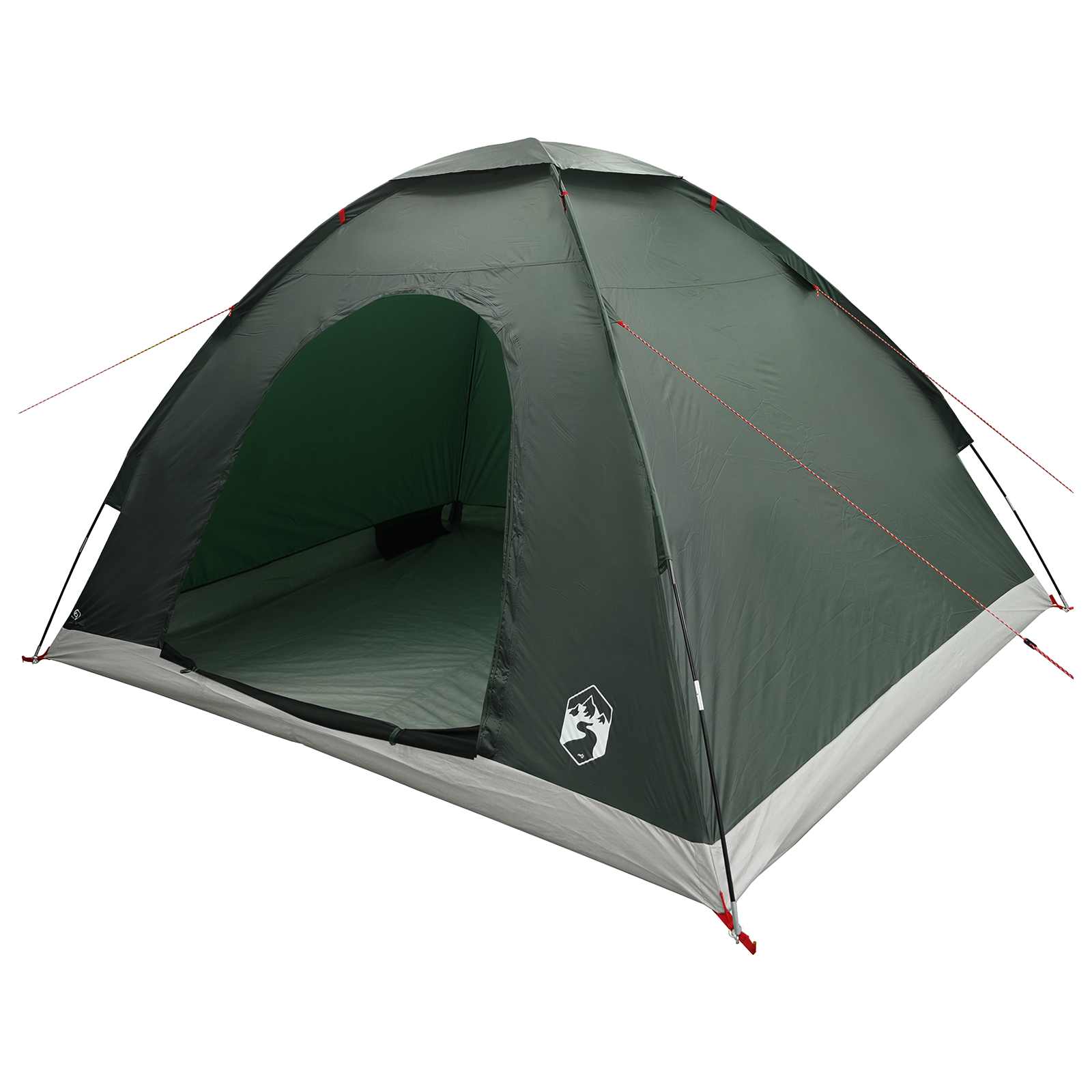 Σκηνή Camping με στέγη Στρατιωτικό Πράσινο 275 x 215 x 125 εκ.