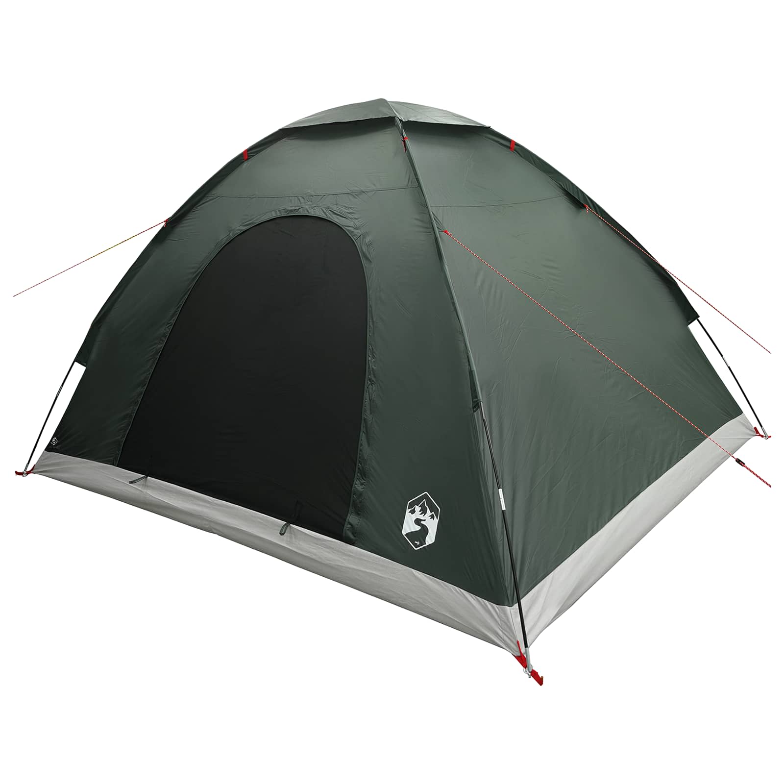 Σκηνή Camping με στέγη Στρατιωτικό Πράσινο 275 x 215 x 125 εκ.