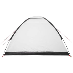 Σκηνή Camping με στέγη Λευκό Μαύρο 275 x 215 x 125 εκ. - Pakobazaar