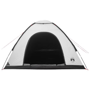 Σκηνή Camping με στέγη Λευκό Μαύρο 275 x 215 x 125 εκ. - Pakobazaar