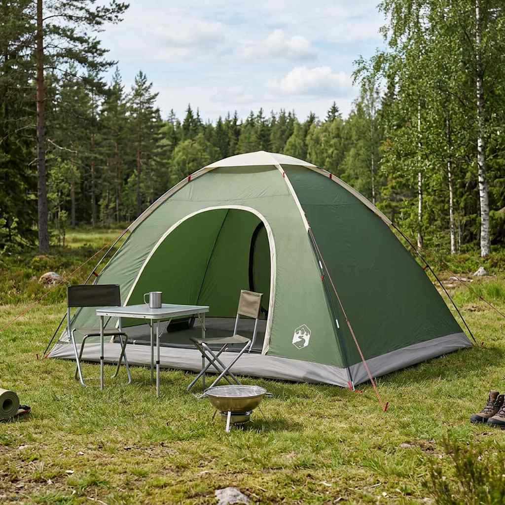 Σκηνή Camping με στέγη με αέρα αέρα Πράσινο 335 x 275 x 180 εκ.