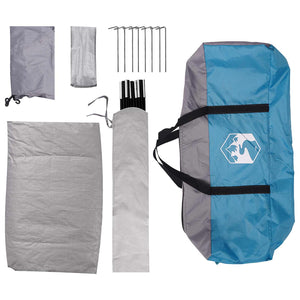 Σκηνή Camping με στέγη με αέρα αέρα Μπλε 335 x 275 x 180 εκ. - Pakobazaar