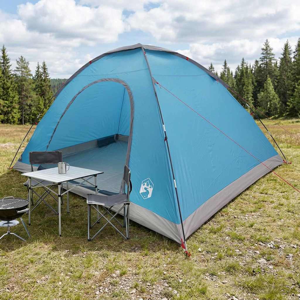 Σκηνή Camping με στέγη με αέρα αέρα Μπλε 335 x 275 x 180 εκ.