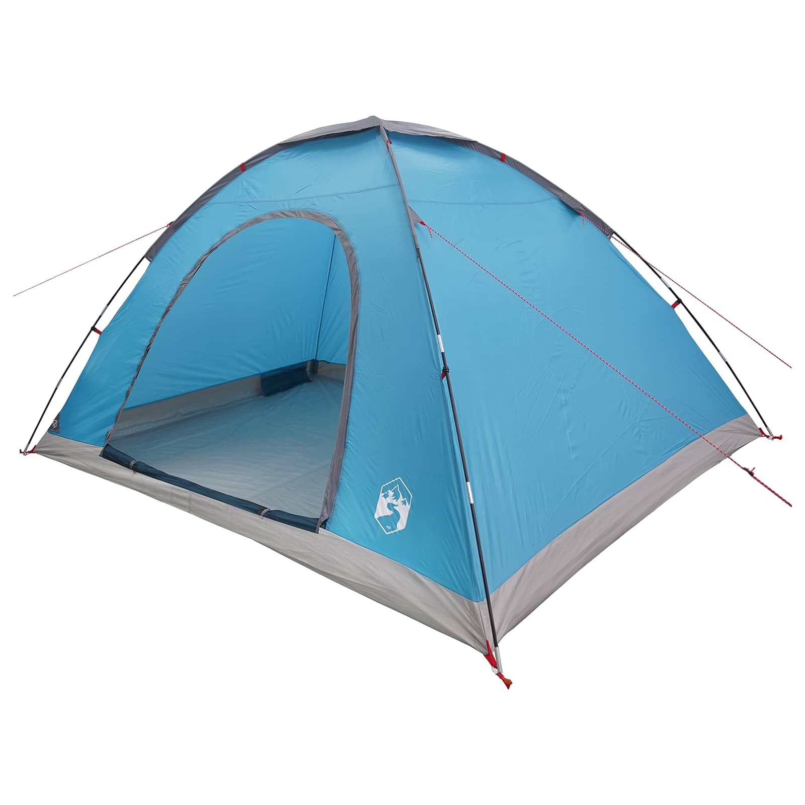 Σκηνή Camping με στέγη με αέρα αέρα Μπλε 335 x 275 x 180 εκ.