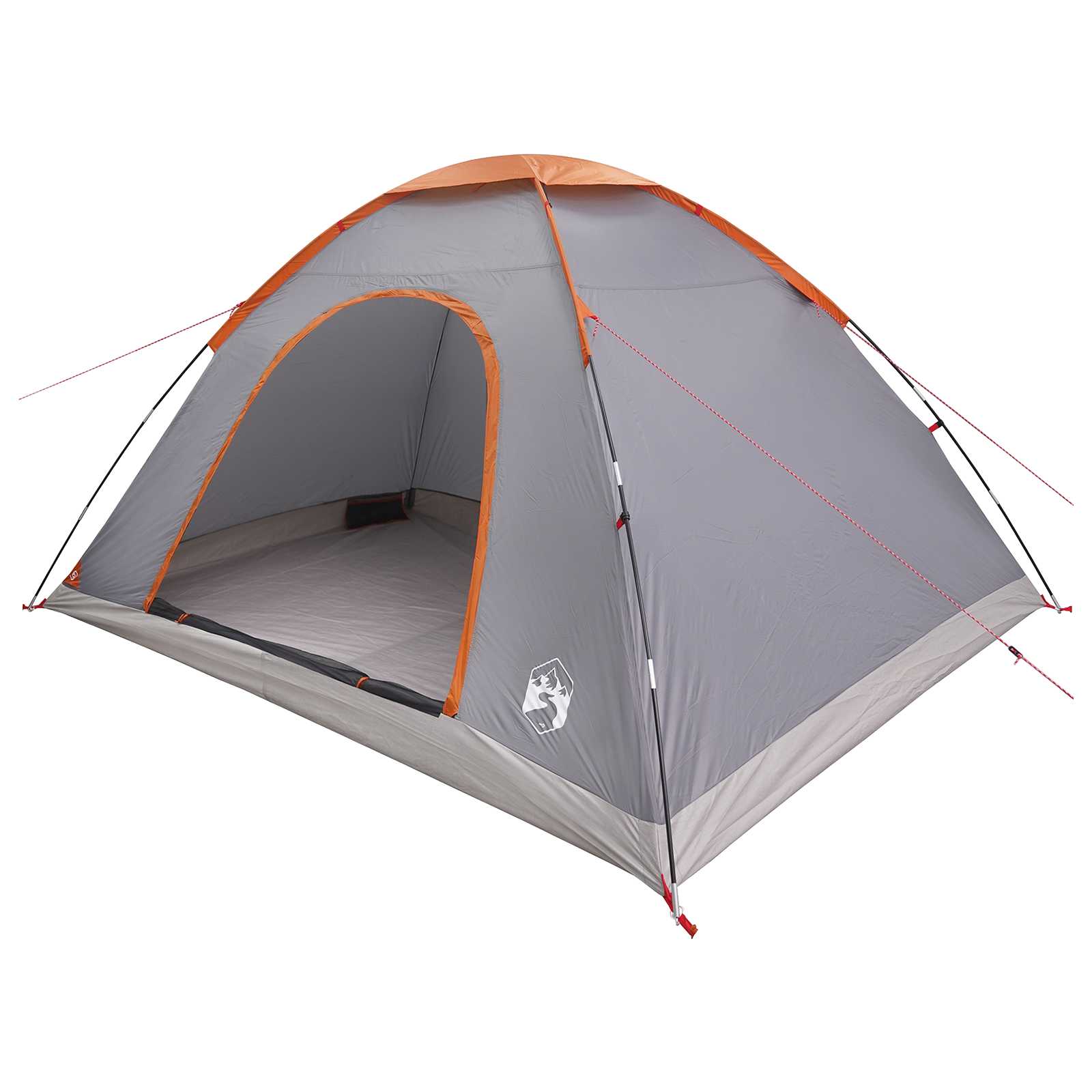 Σκηνή Camping με στέγη Γκρι και Πορτοκαλί 335 x 275 x 180 εκ.