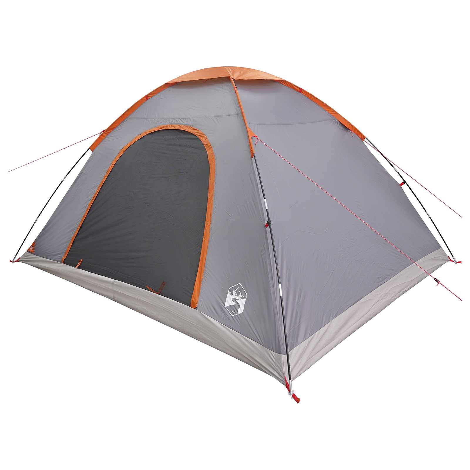 Σκηνή Camping με στέγη Γκρι και Πορτοκαλί 335 x 275 x 180 εκ.