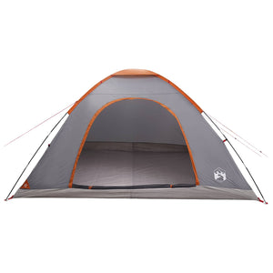 Σκηνή Camping με στέγη Γκρι και Πορτοκαλί 335 x 275 x 180 εκ. - Pakobazaar