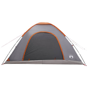 Σκηνή Camping με στέγη Γκρι και Πορτοκαλί 335 x 275 x 180 εκ. - Pakobazaar