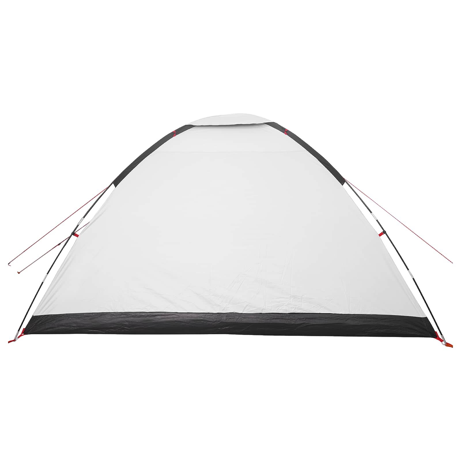 Σκηνή Camping με στέγη Λευκό Μαύρο 335 x 275 x 180 εκ.
