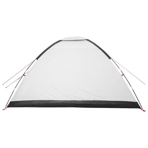 Σκηνή Camping με στέγη Λευκό Μαύρο 335 x 275 x 180 εκ. - Pakobazaar