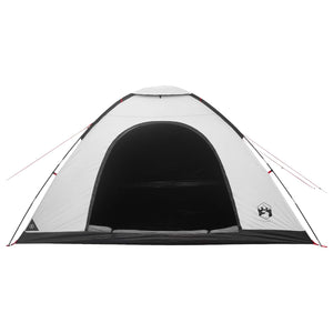 Σκηνή Camping με στέγη Λευκό Μαύρο 335 x 275 x 180 εκ. - Pakobazaar