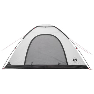 Σκηνή Camping με στέγη Λευκό Μαύρο 335 x 275 x 180 εκ. - Pakobazaar