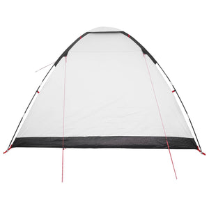 Σκηνή Camping με στέγη Λευκό Μαύρο 335 x 275 x 180 εκ. - Pakobazaar