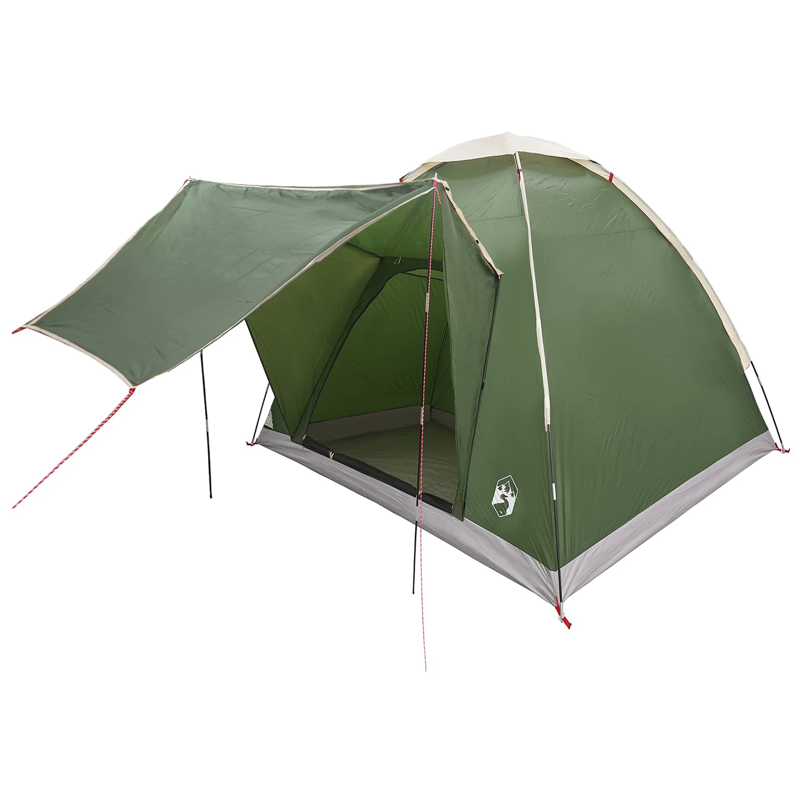 Σκηνή Camping με στέγη Πράσινο 2 Άτομα Πολυεστέρας και Χάλυβας