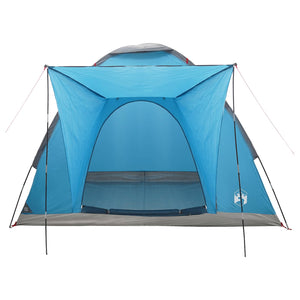 Σκηνή Camping με στέγη Μπλε 2 Άτομα Πολυεστέρας και Χάλυβας - Pakobazaar
