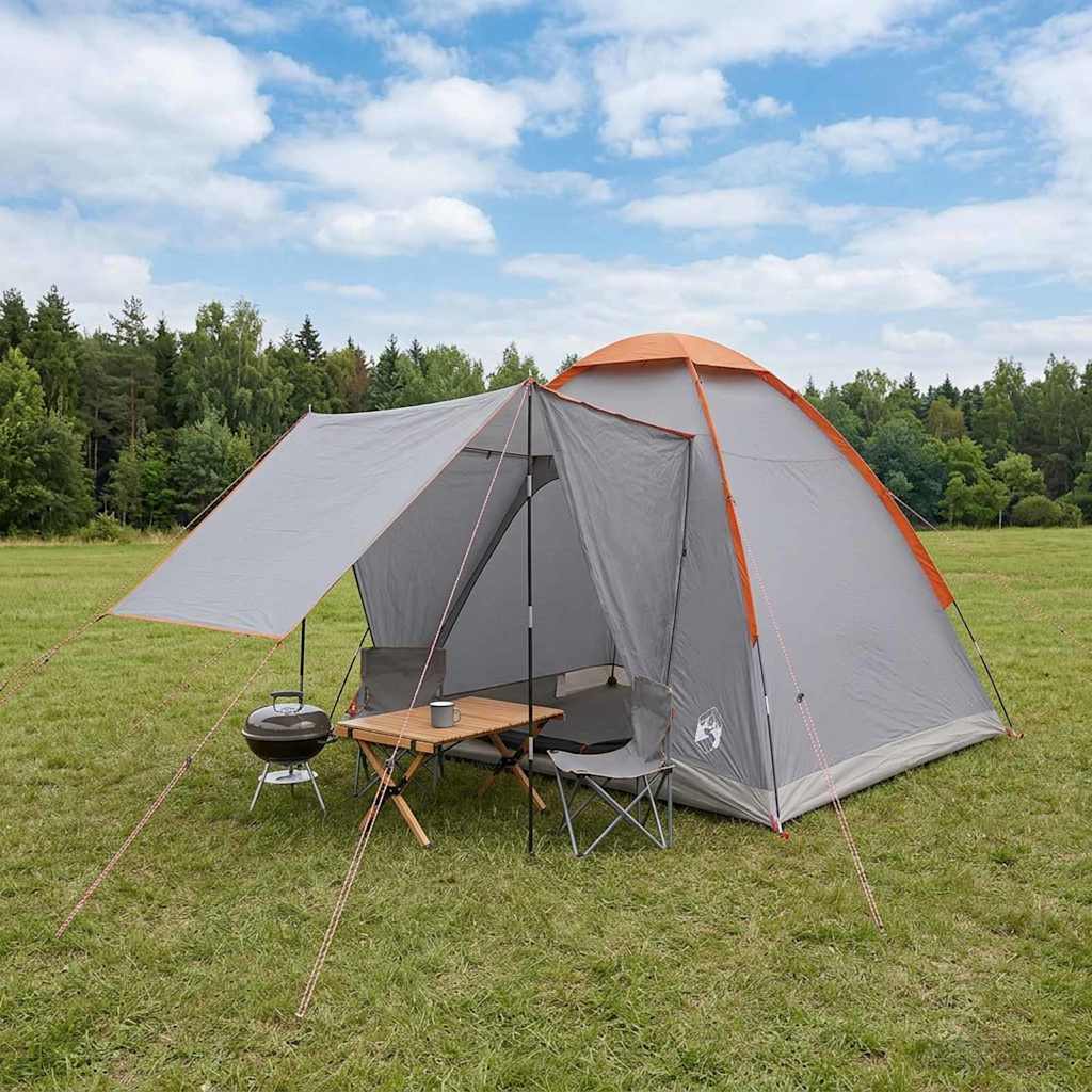 Σκηνή Camping με στέγη με αέρα αέρα Γκρι και Πορτοκαλί 2 Άτομα