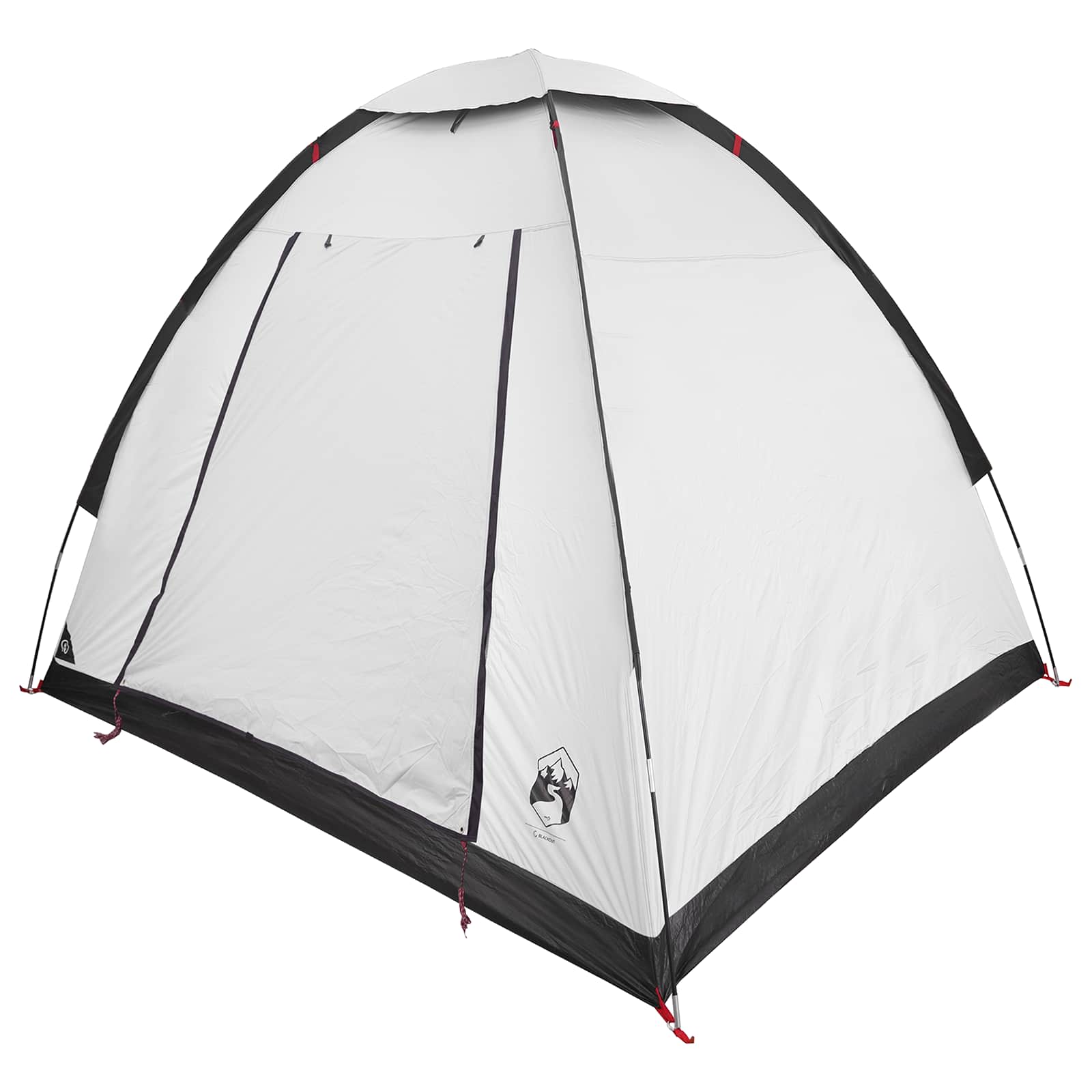 Σκηνή Camping με στέγη Λευκό Μαύρο 190 x 140 x 105 εκ.