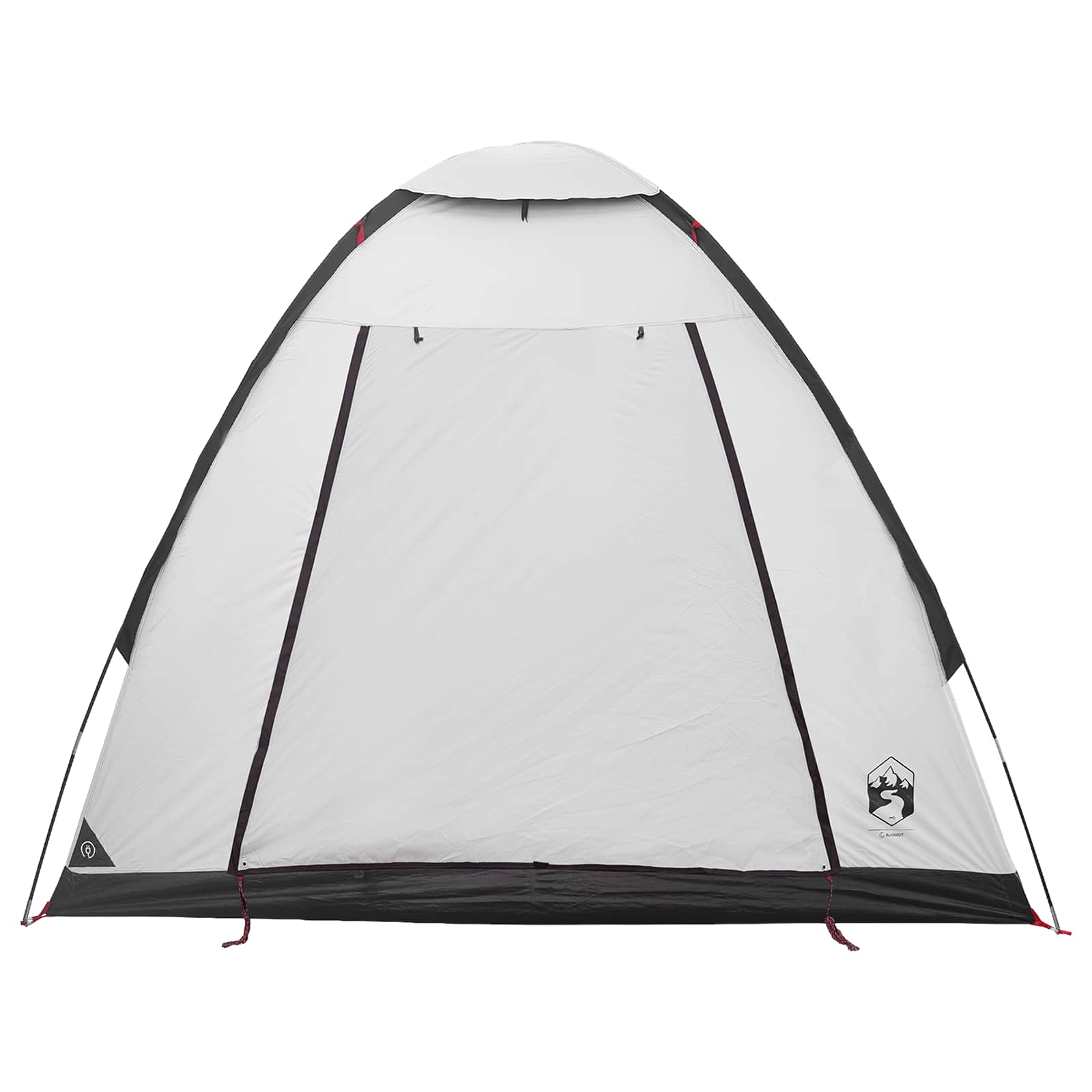 Σκηνή Camping με στέγη Λευκό Μαύρο 190 x 140 x 105 εκ.