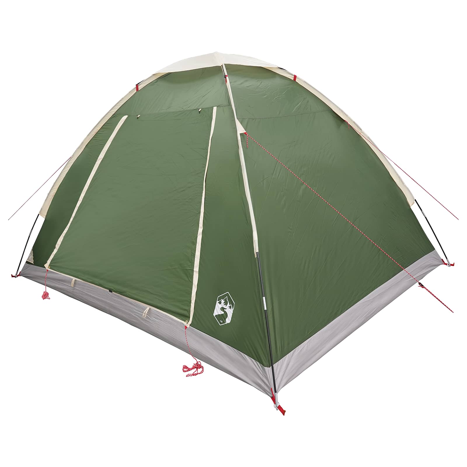 Σκηνή Camping με στέγη Πράσινο 4 ατόμων Πολυεστέρας και Χάλυβας
