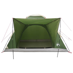 Σκηνή Camping με στέγη Πράσινο 4 ατόμων Πολυεστέρας και Χάλυβας - Pakobazaar