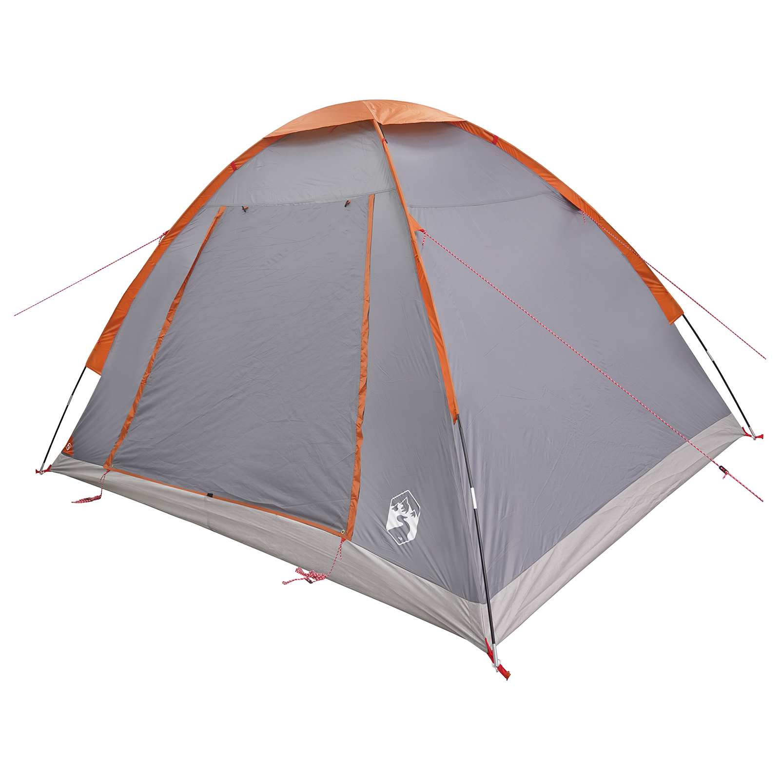 Σκηνή Camping με στέγη με αέρα αέρα Γκρι και Πορτοκαλί 4 ατόμων