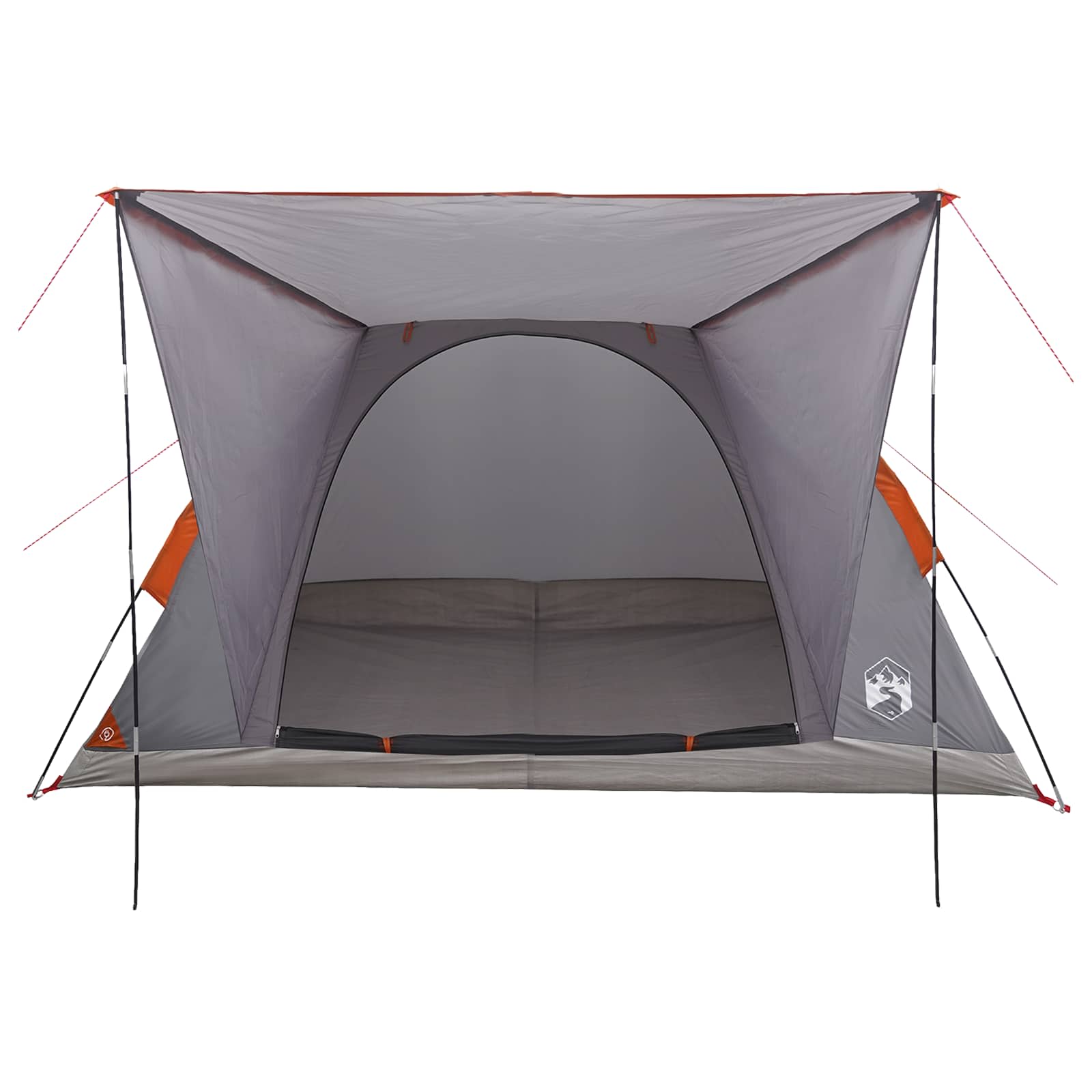 Σκηνή Camping με στέγη με αέρα αέρα Γκρι και Πορτοκαλί 4 ατόμων