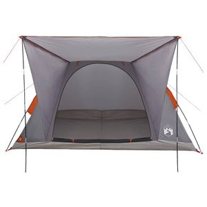 Σκηνή Camping με στέγη με αέρα αέρα Γκρι και Πορτοκαλί 4 ατόμων - Pakobazaar
