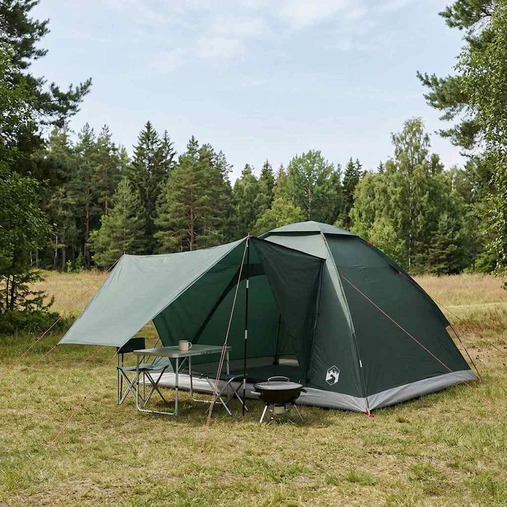 Σκηνή Camping με στέγη Στρατιωτικό Πράσινο 275 x 215 x 125 εκ.