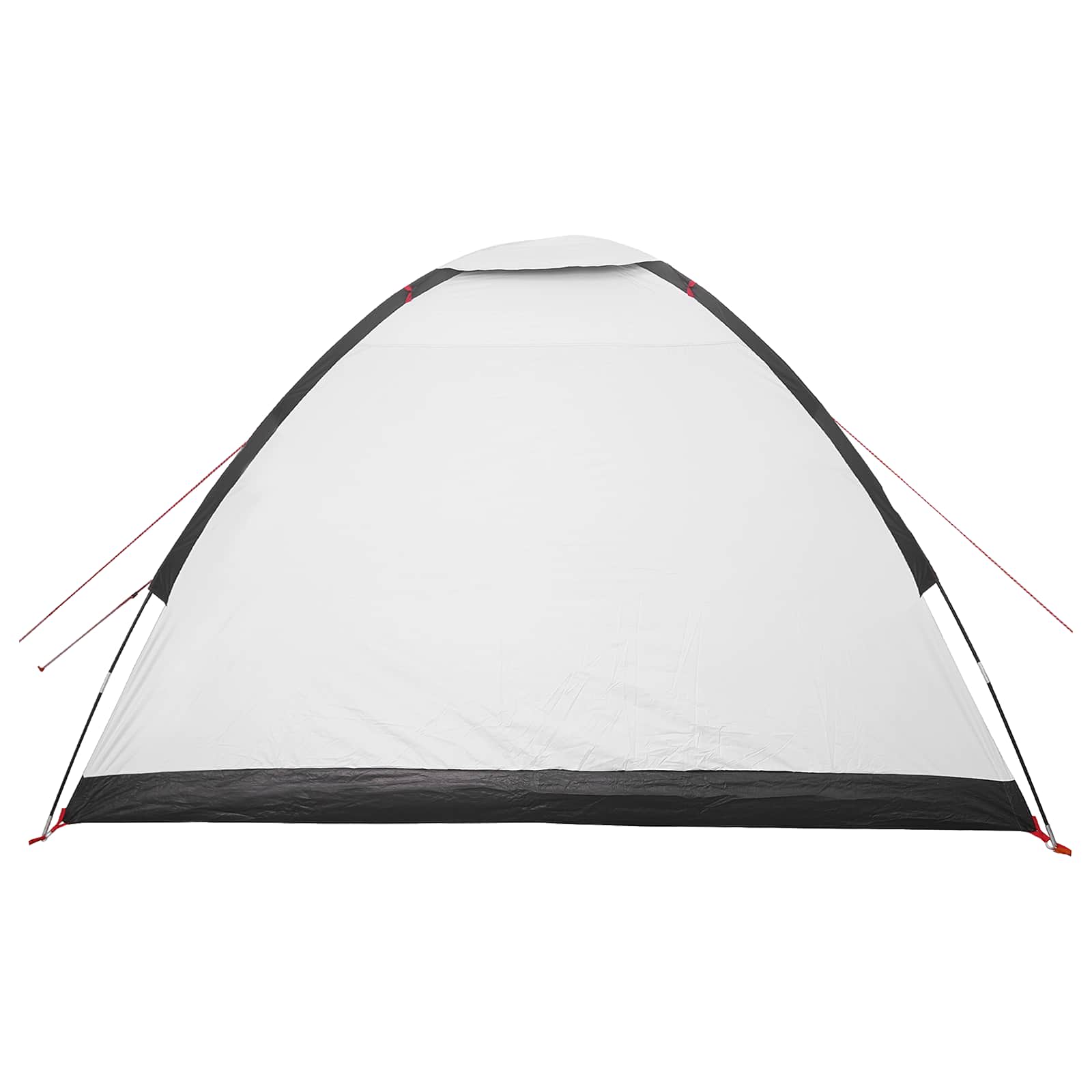 Σκηνή Camping με στέγη Λευκό Μαύρο 275 x 215 x 125 εκ.