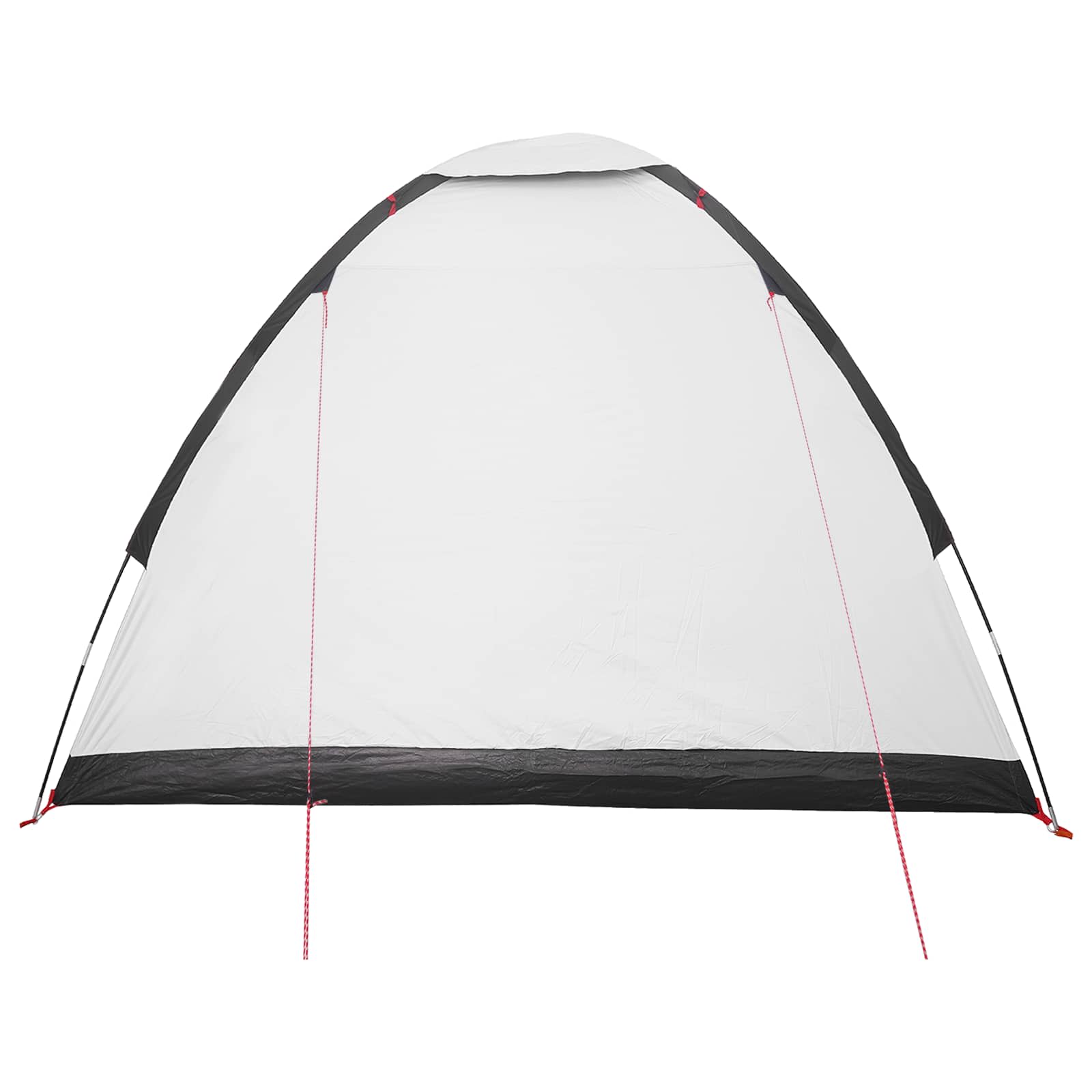 Σκηνή Camping με στέγη Λευκό Μαύρο 275 x 215 x 125 εκ.