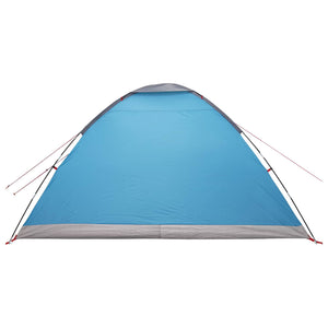 Σκηνή Camping με στέγη Μπλε 6 ατόμων Πολυεστέρας και Χάλυβας - Pakobazaar