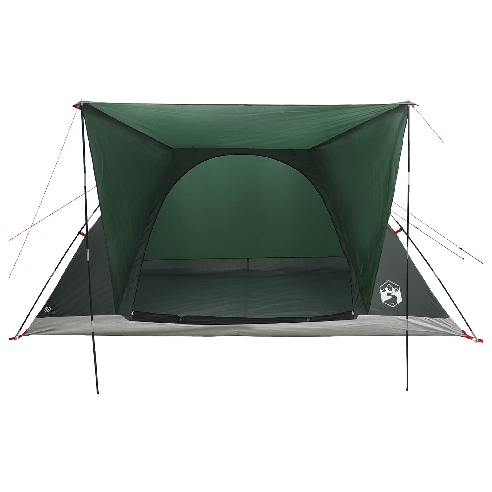 Σκηνή Camping με στέγη Στρατιωτικό Πράσινο 335 x 275 x 180 εκ. - Pakobazaar
