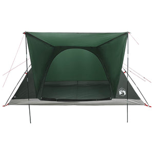Σκηνή Camping με στέγη Στρατιωτικό Πράσινο 335 x 275 x 180 εκ. - Pakobazaar