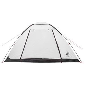 Σκηνή Camping με στέγη Λευκό Μαύρο 335 x 275 x 180 εκ. - Pakobazaar