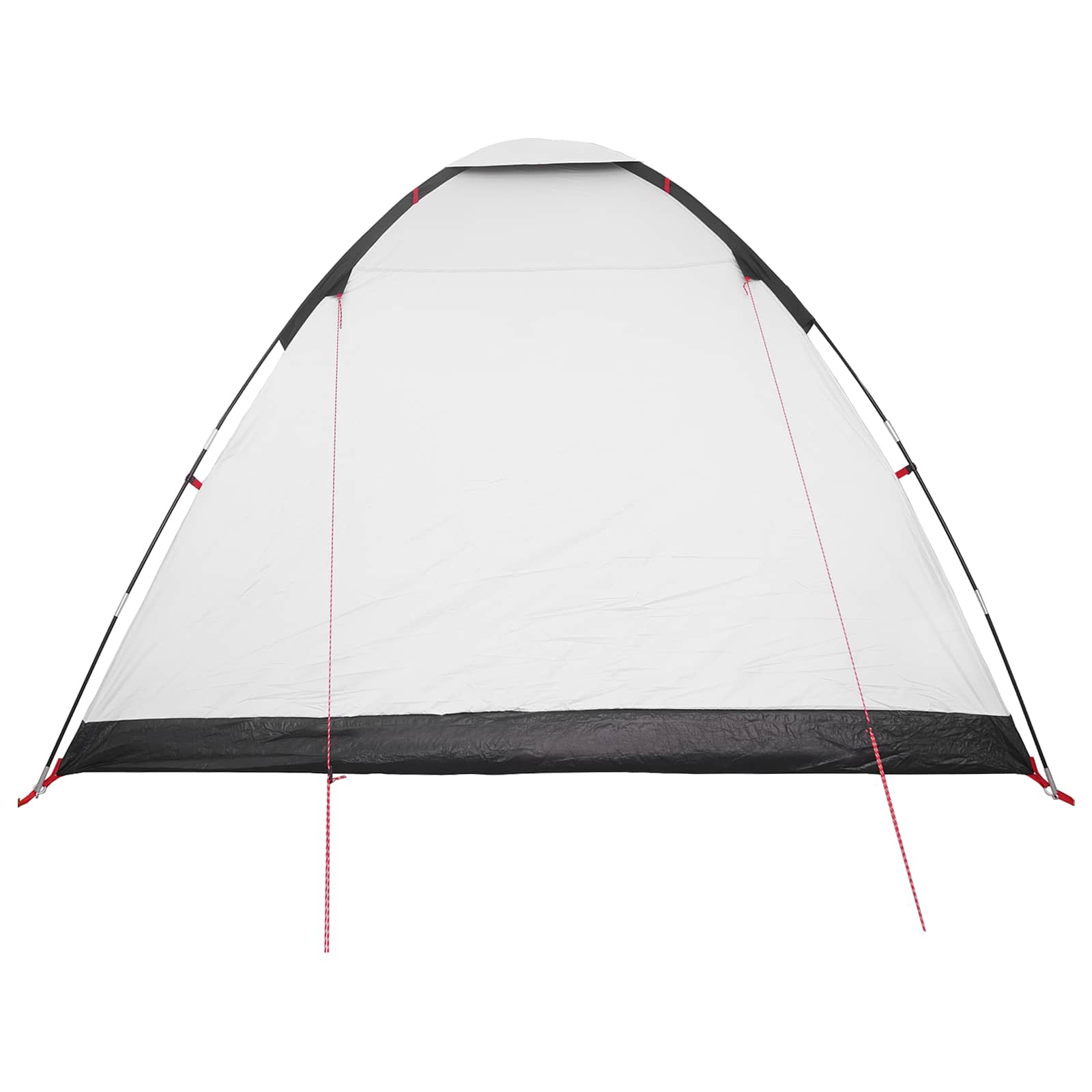 Σκηνή Camping με στέγη Λευκό Μαύρο 335 x 275 x 180 εκ. - Pakobazaar