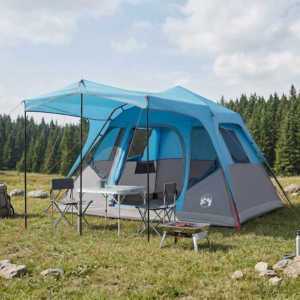 Οικογενειακή Σκηνή με στέγη Μπλε 305 x 275 x 190 εκ - Pakobazaar